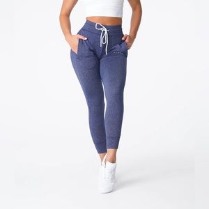 NVGTN Navy Blue Heathered Jogger Track Pants